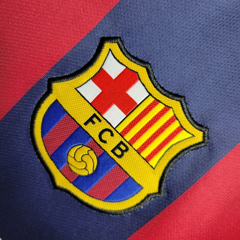 Camisa Barcelona Retrô 2015 Azul e Grená - Nike - Garcêz Sports