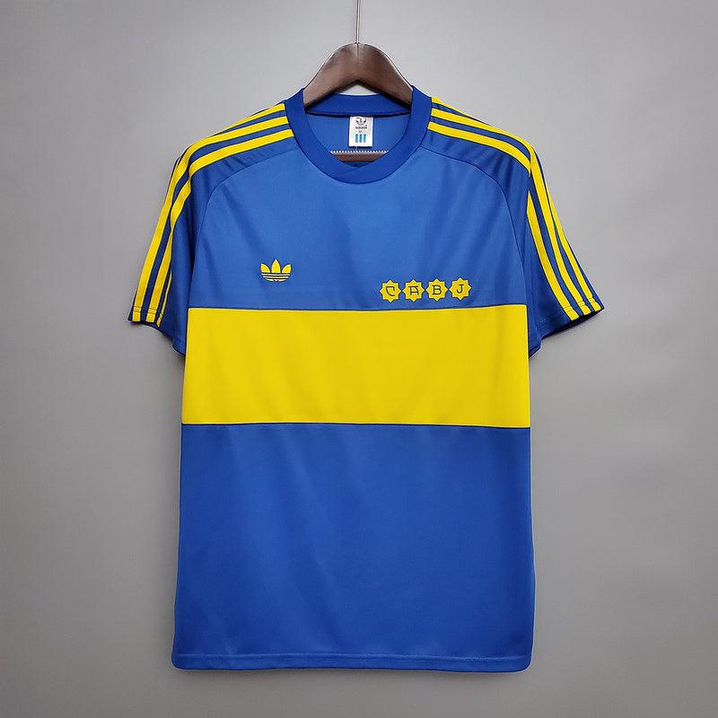 Camisa Boca Juniors Retrô 1981 Azul e Amarela - Adidas - Garcêz Sports