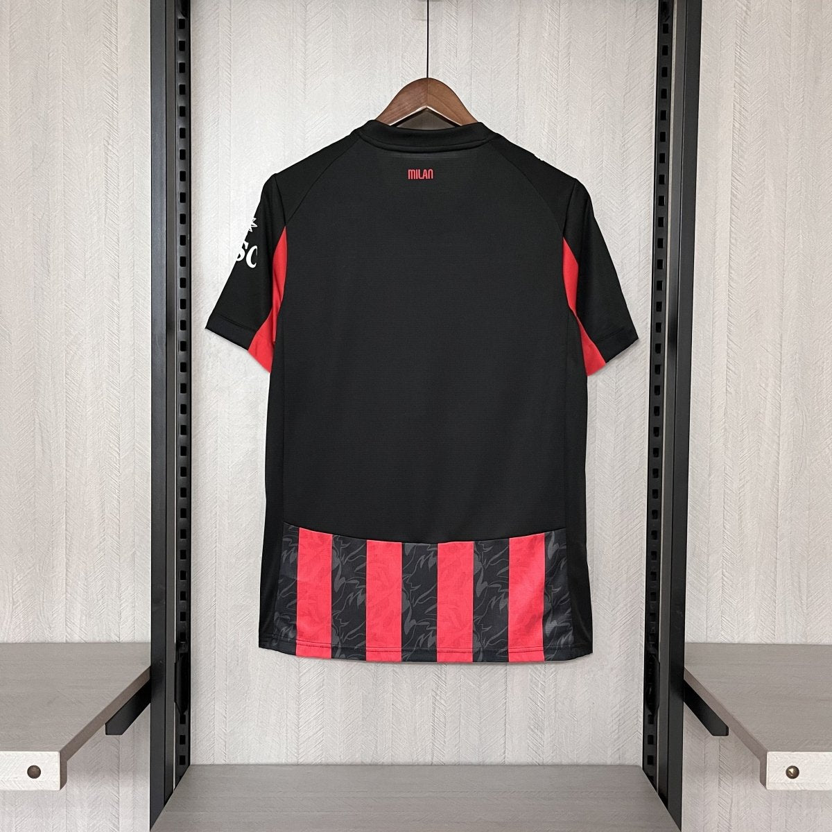 Camisa do Milan Titular 2025 Vermelha+preta - Garcêz Sports
