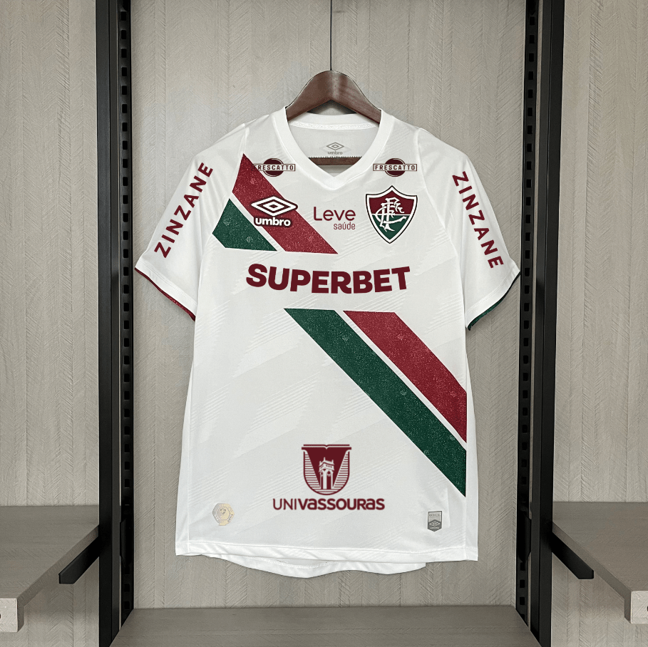 Camisa Fluminense 24/25 II Branco Umbro (Com todos patrocinadores) - Garcêz Sports