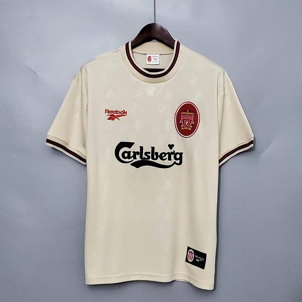 Camisa Liverpool Retrô 1996/1997 Branca - Reebok - Garcêz Sports