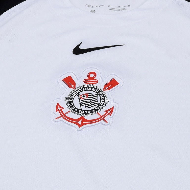 Camisa Nike Corinthians I 2025 - Preta e Branca - (Feminina) - Garcêz Sports