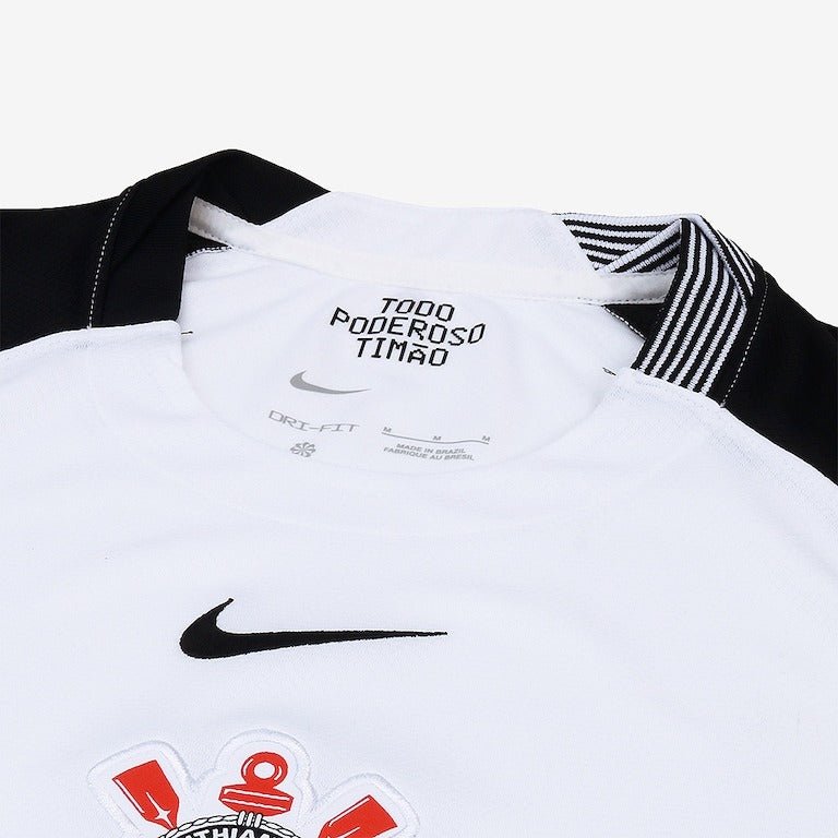 Camisa Nike Corinthians I 2025 - Preta e Branca - (Feminina) - Garcêz Sports