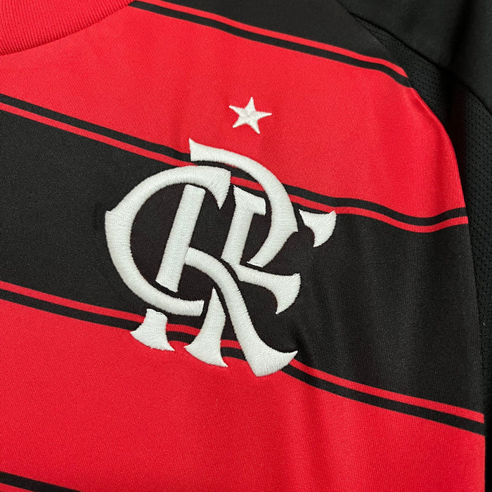 Camisa Flamengo I 2025 s/n° Torcedor Adidas Masculina - Vermelho+Preto