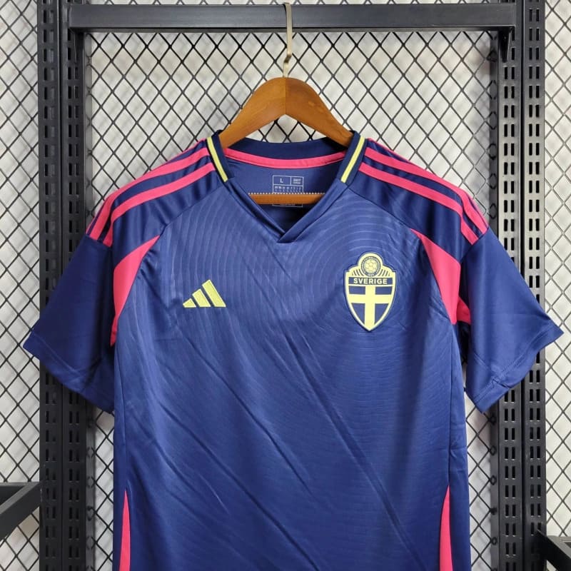 Camisa Suécia Away 24/25 s/n° Torcedor Adidas Masculino - Azul marinho