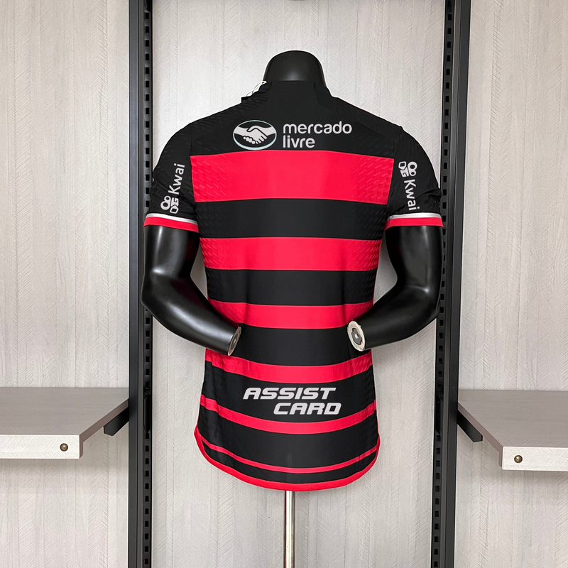 Camisa Flamengo I  24/25 - Rubro Negra - Adidas - Masculino Jogador (Com patrocinios)