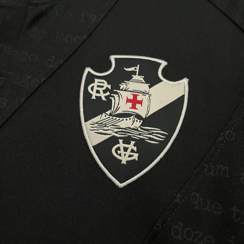 Camisa Vasco III 24/25 s/n° Kombat Jogador Kappa Masculina - Preto