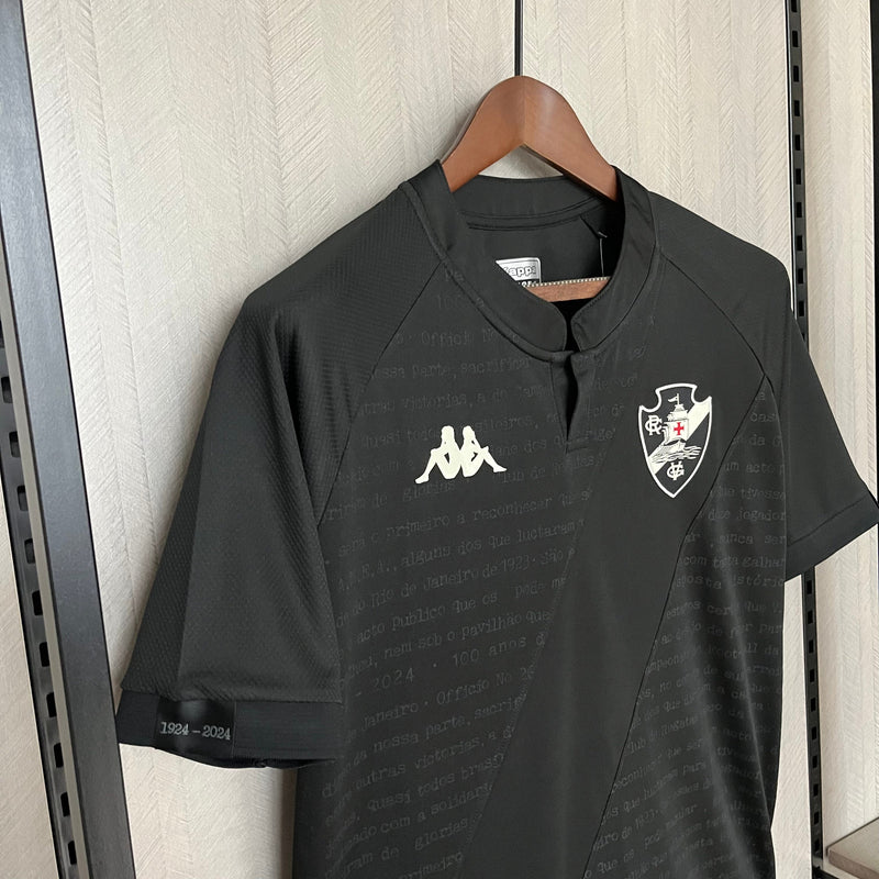Camisa Vasco III 24/25 s/n° Kombat Jogador Kappa Masculina - Preto