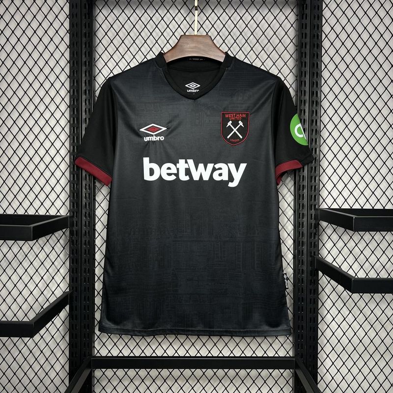 Camisa do  West Ham Third 24/25  - Preta