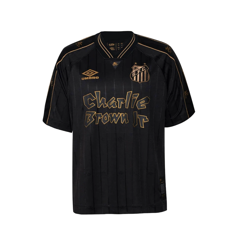 Camisa Santos Edição Charlie Brown Jr 24/25 Preta - Umbro Masculino Torcedor