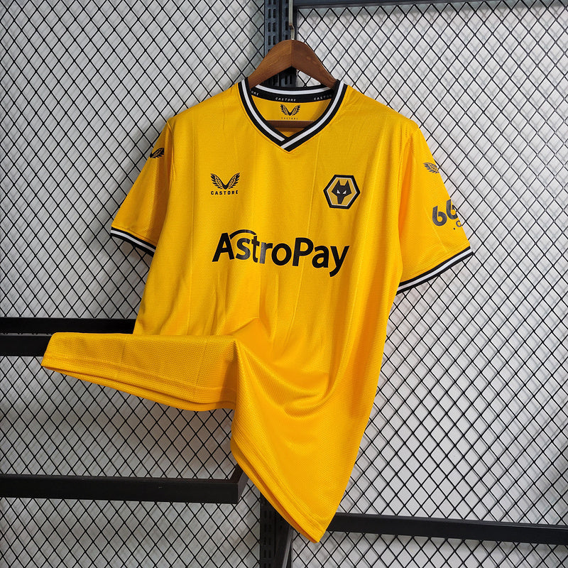 Camisa Wolves I 23/24 Castore - Amarelo