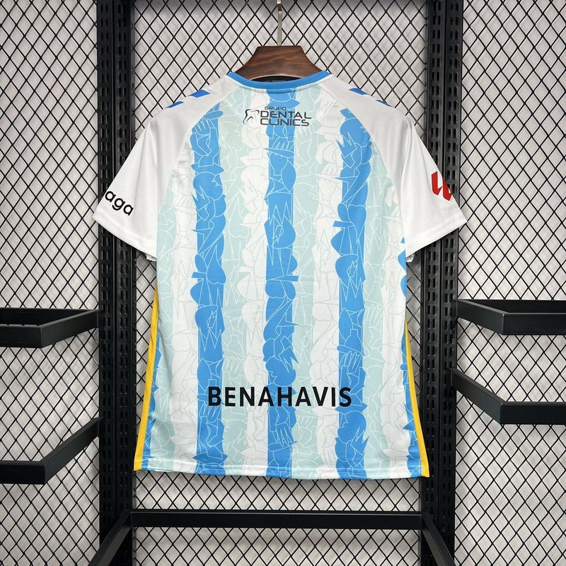 Camisa do Málaga I 24/25 -Branca e azul