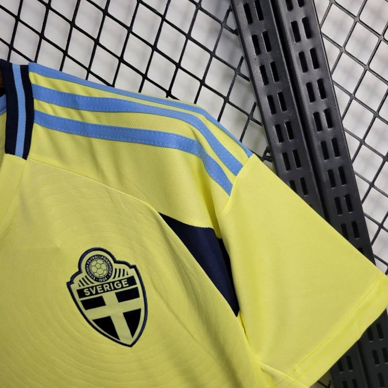 Camisa Suécia Home 24/25 s/n° Torcedor Adidas Masculino - Amarelo