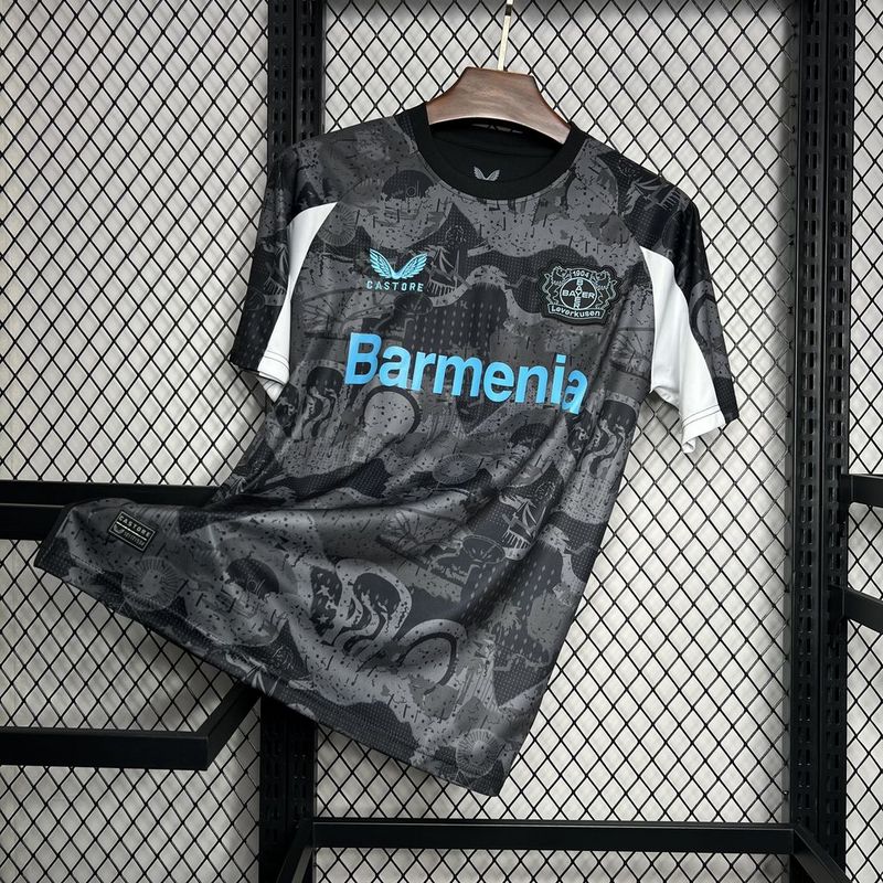 Camisa Bayer Leverkusen Third 24/25 - Preta e Azul