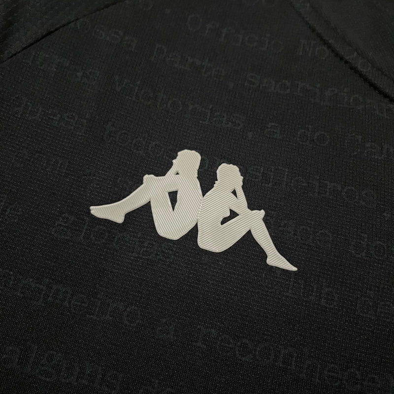 Camisa Vasco III 24/25 s/n° Kombat Jogador Kappa Masculina - Preto