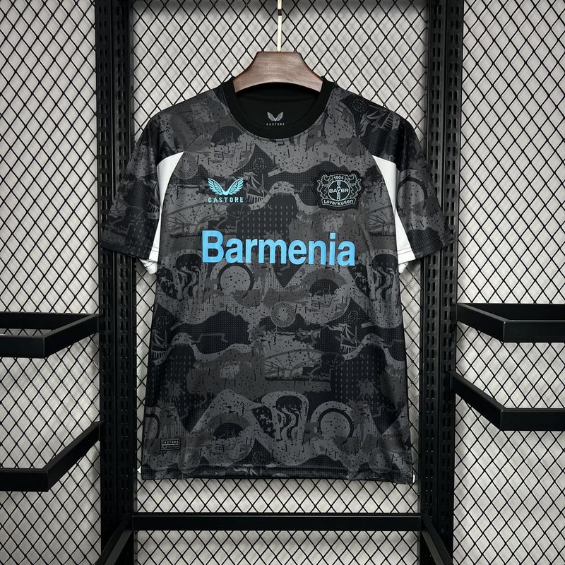 Camisa Bayer Leverkusen Third 24/25 - Preta e Azul