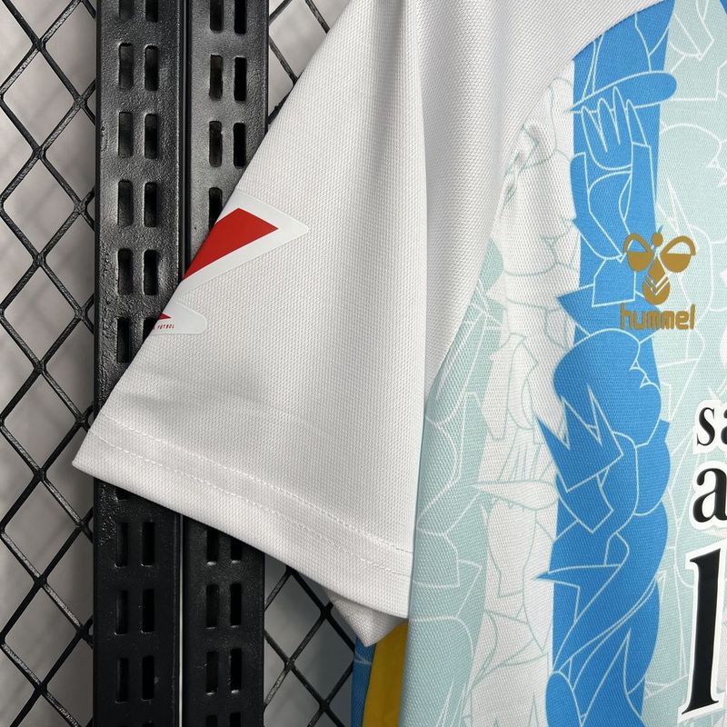 Camisa do Málaga I 24/25 -Branca e azul