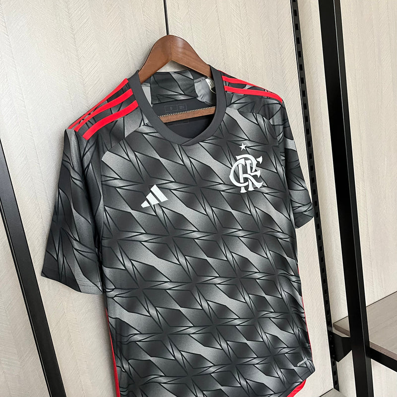 Camisa Flamengo III 24 Adidas Feminina - Cinza