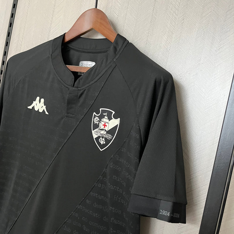 Camisa Vasco III 24/25 s/n° Kombat Jogador Kappa Masculina - Preto