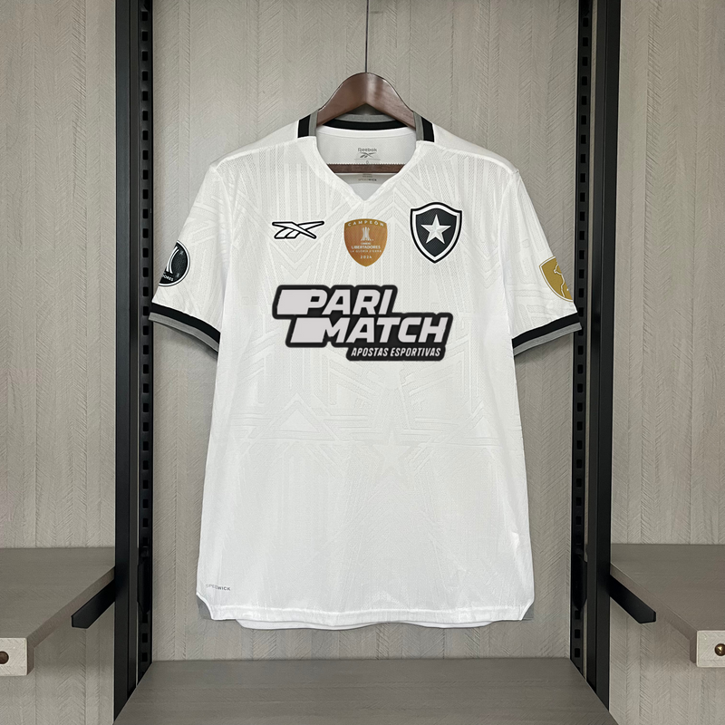 Camisa Reebok Botafogo 24/25 Casa -  Branca  (Com todos patrocinadores)