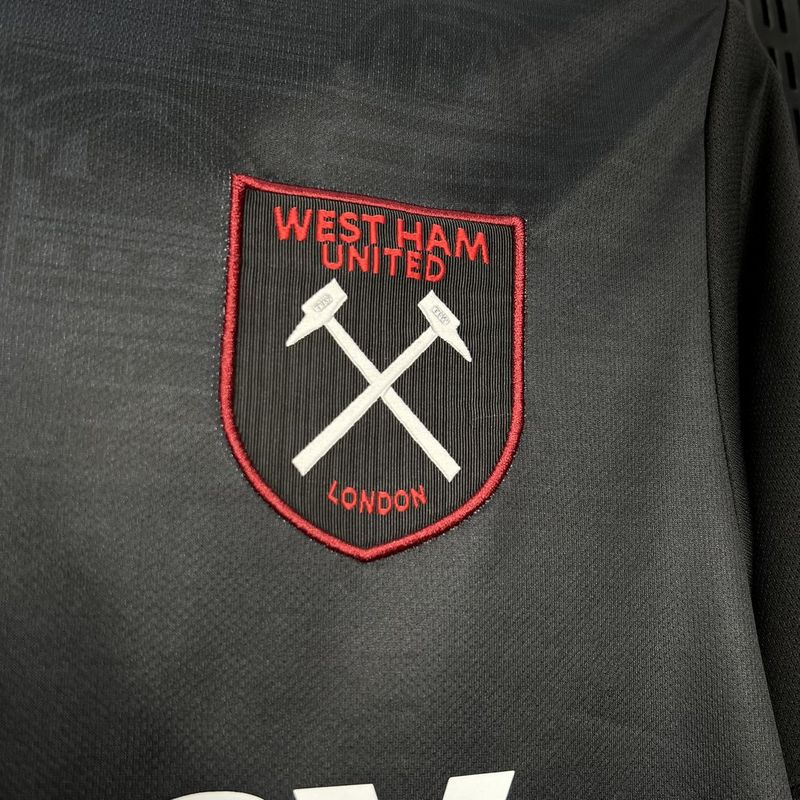 Camisa do  West Ham Third 24/25  - Preta