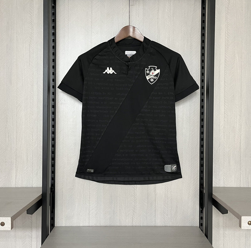 Camisa Vasco III Feminina 24/25 s/n° Kombat Jogador Kappa - Preto
