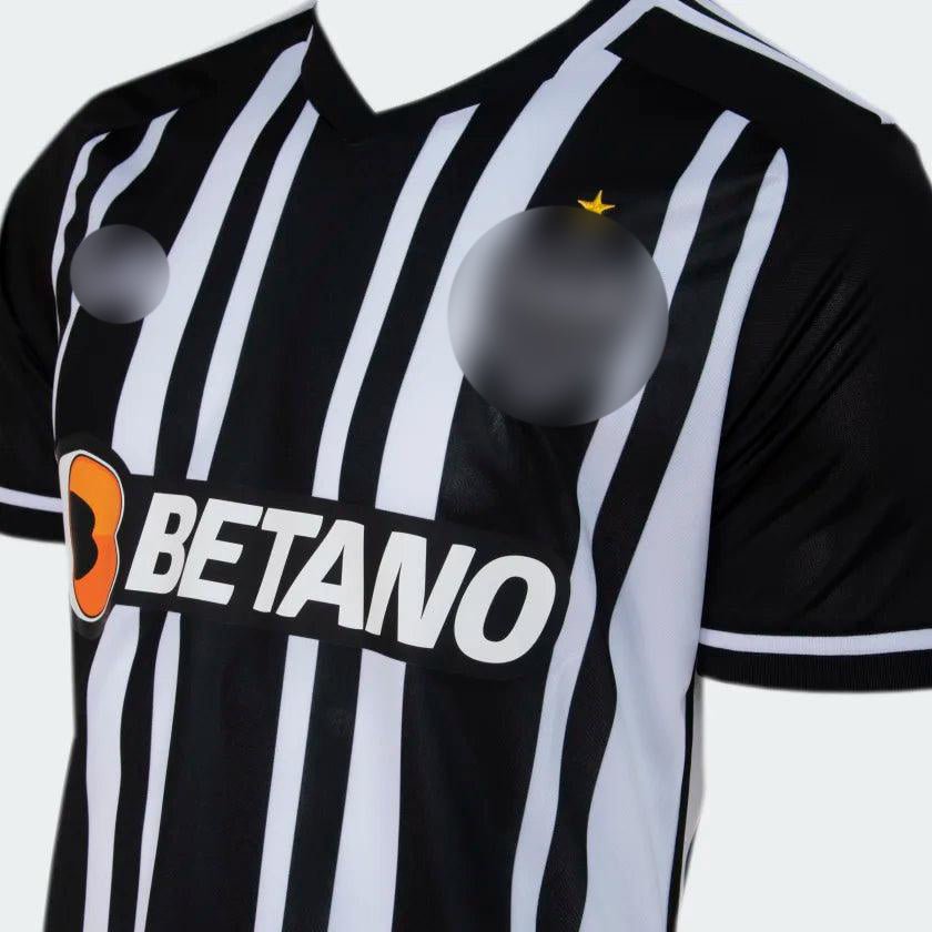 Camisa 1 Atlético MG 23/24 Adidas - Preto e Branco - Garcêz Sports