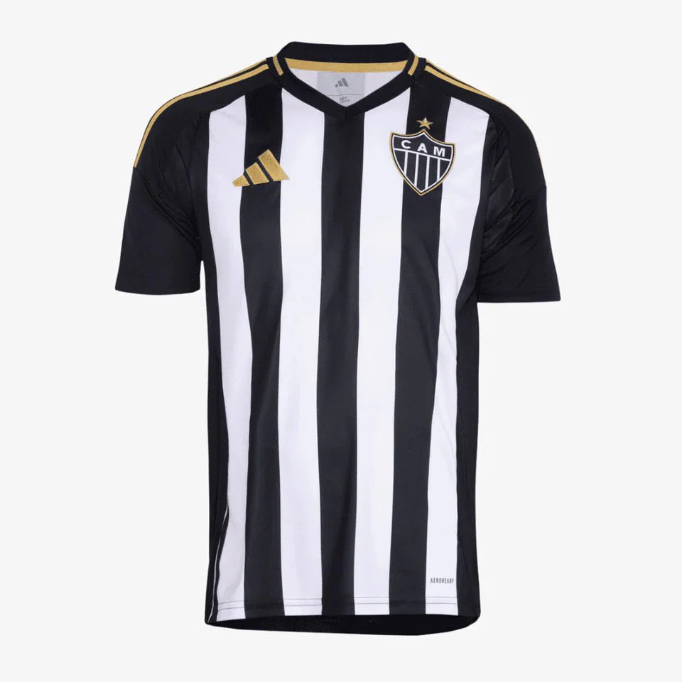 Camisa 1 Atlético MG 25/26 Preta e branca - Garcêz Sports