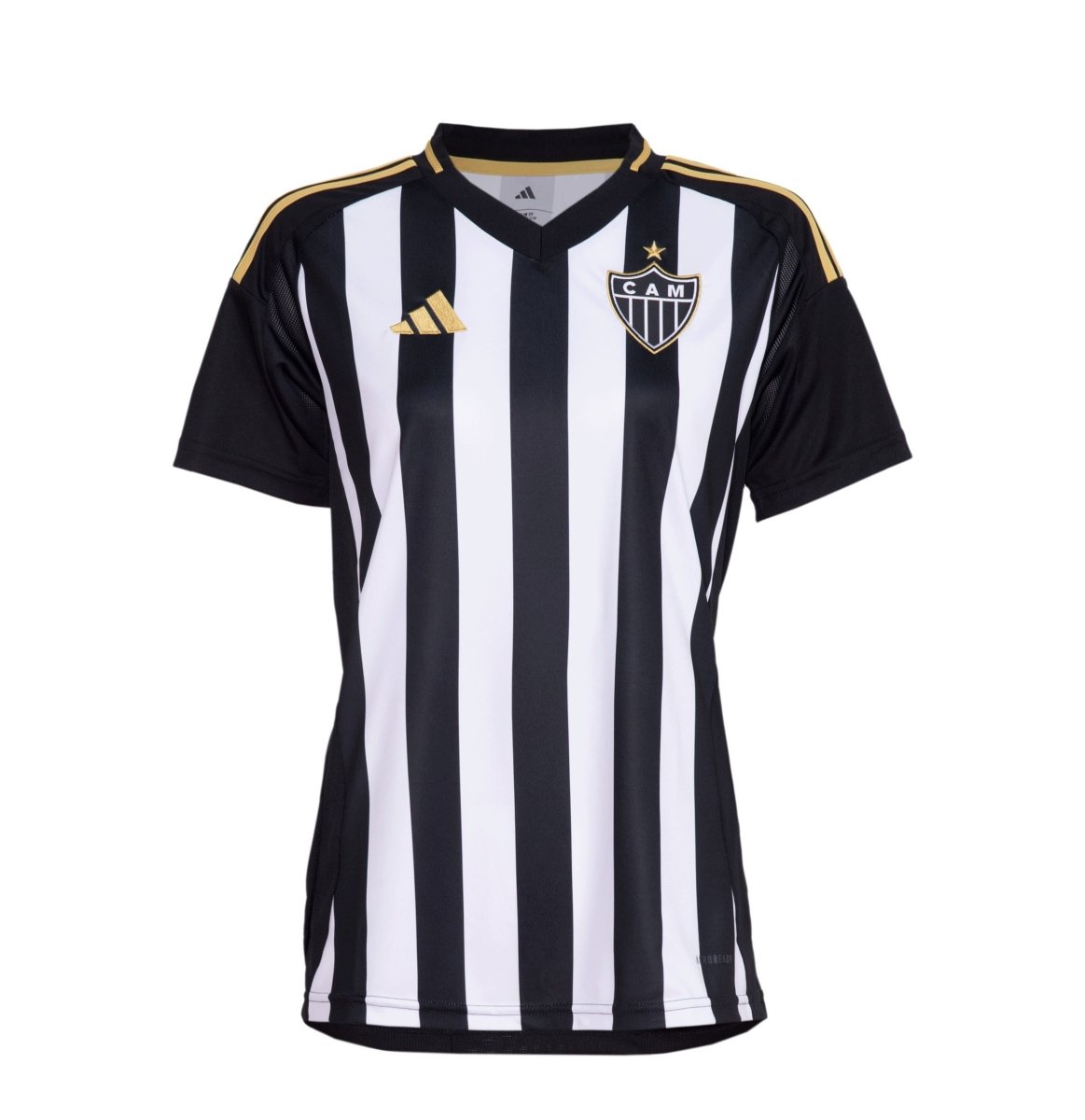 Camisa 1 Atlético MG 25/26 Preta e branca - (Feminina) - Garcêz Sports