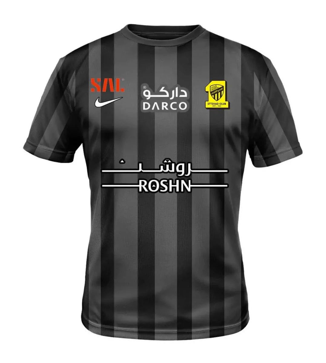 Camisa Al - Ittihad II 22/23 Nike - Preto - Garcêz Sports