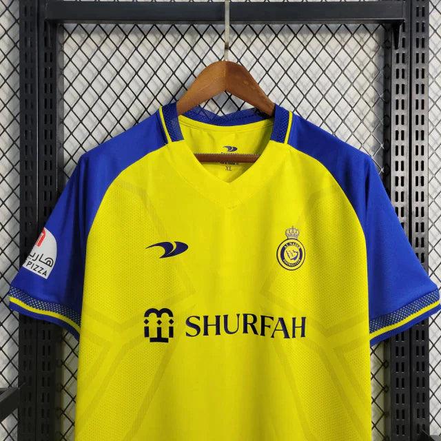 Camisa Al-Nassr I 23/24 Duneus - Amarelo e Azul - DA Sports Oficial