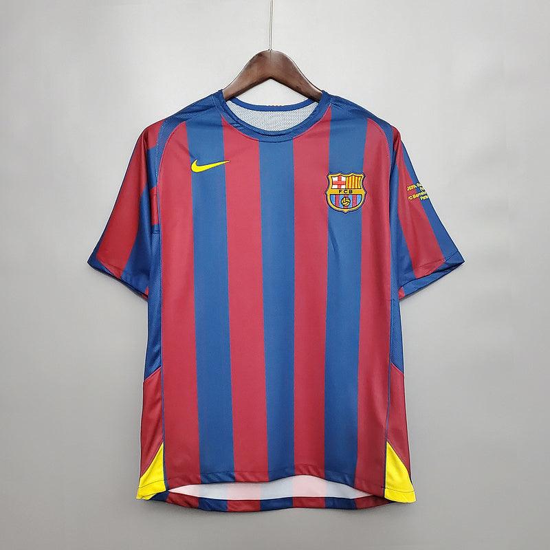 Camisa Barcelona Retrô 2006 Azul e Vermelha - Nike - Garcêz Sports
