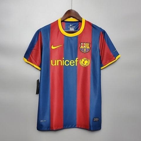 Camisa Barcelona Retrô 2010/2011 Azul e Grená - Nike - Garcêz Sports
