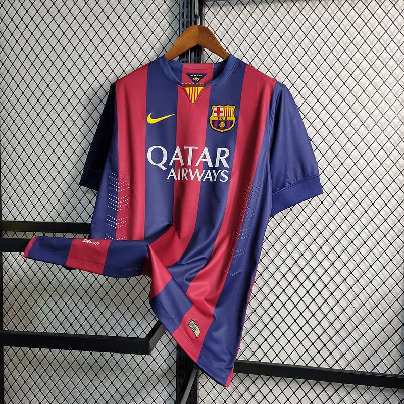 Camisa Barcelona Retrô 2015 Azul e Grená - Nike - Garcêz Sports