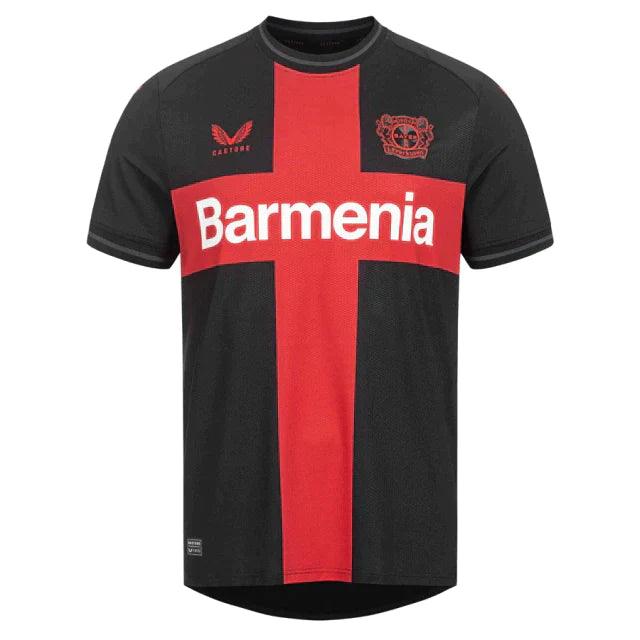 Camisa Bayer Leverkusen Home 23/24 s/n° Torcedor Masculino - Preto - Garcêz Sports
