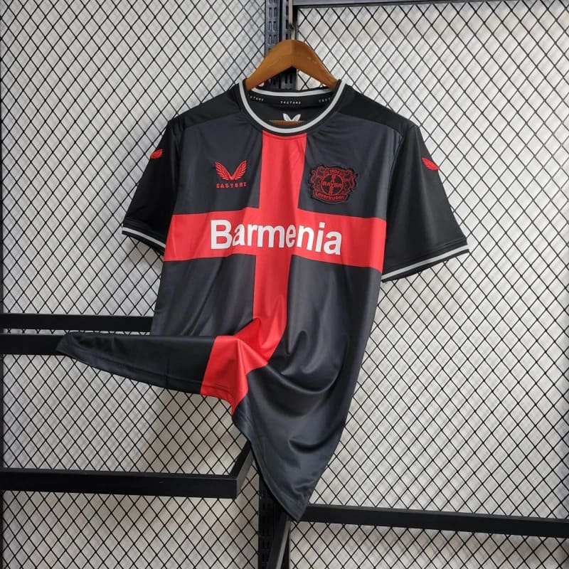 Camisa Bayer Leverkusen Home 24/25 Torcedor Masculino - Preto - Garcêz Sports