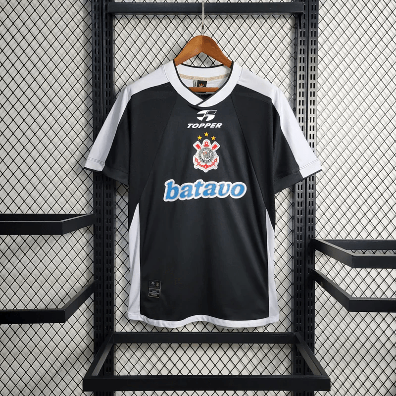 Camisa Corinthians 2000 Retrô Preta - Garcêz Sports