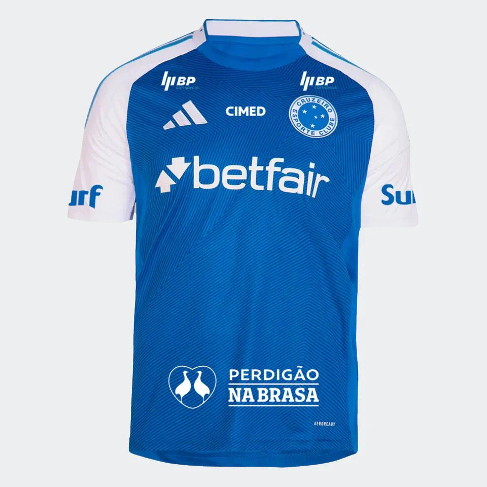 Camisa Cruzeiro I 2025/26 Adidas (Com Patrocínios) - Garcêz Sports