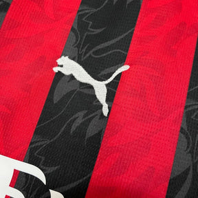 Camisa do Milan Titular 2025 Vermelha+preta - Garcêz Sports