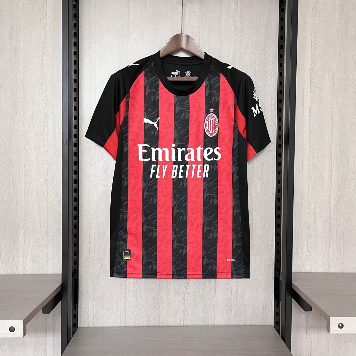 Camisa do Milan Titular 2025 Vermelha+preta - Garcêz Sports