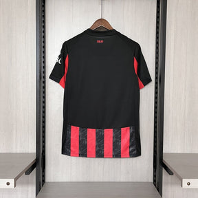 Camisa do Milan Titular 2025 Vermelha+preta - Garcêz Sports
