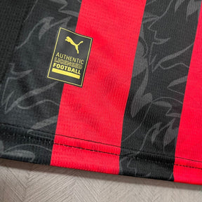 Camisa do Milan Titular 2025 Vermelha+preta - Garcêz Sports