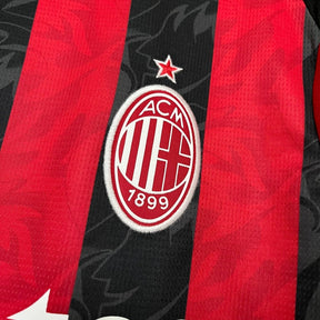Camisa do Milan Titular 2025 Vermelha+preta - Garcêz Sports