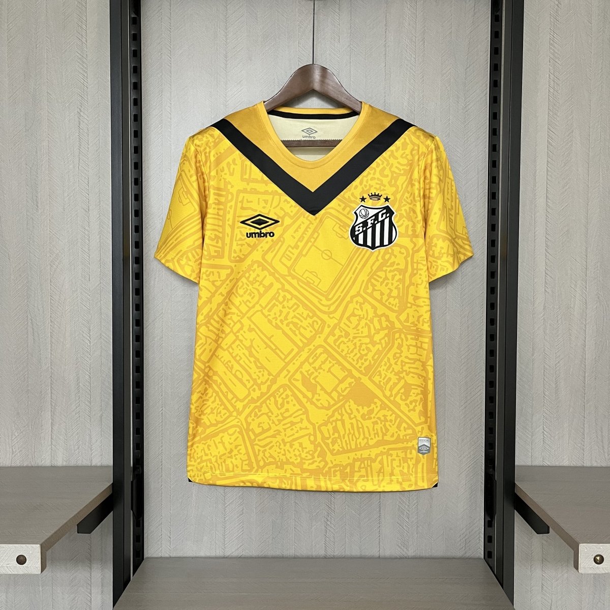 Camisa do Santos III 24/25 Amarela e preta - Garcêz Sports