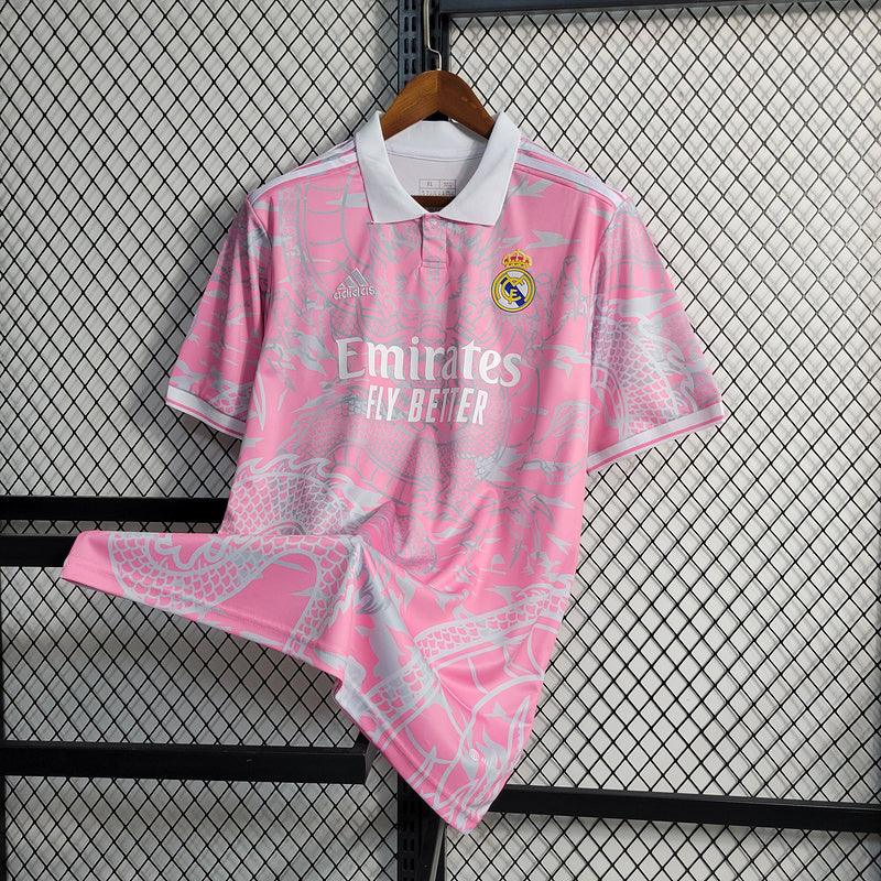 Camisa Edição Especial Real Madrid 23/24 Dragão rosa - Garcêz Sports