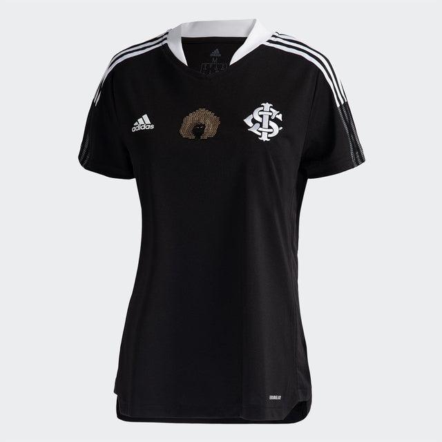 Camisa Feminina Internacional Consciência Negra 21/22 Adidas - Preto - DA Sports Oficial