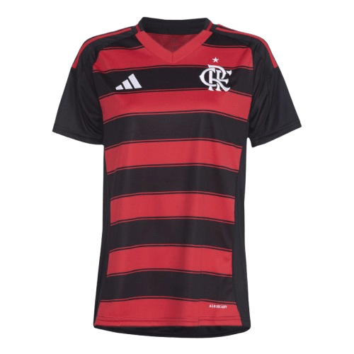 Camisa Flamengo I 2025 - Vermelha+Preta - (Feminina) - Garcêz Sports