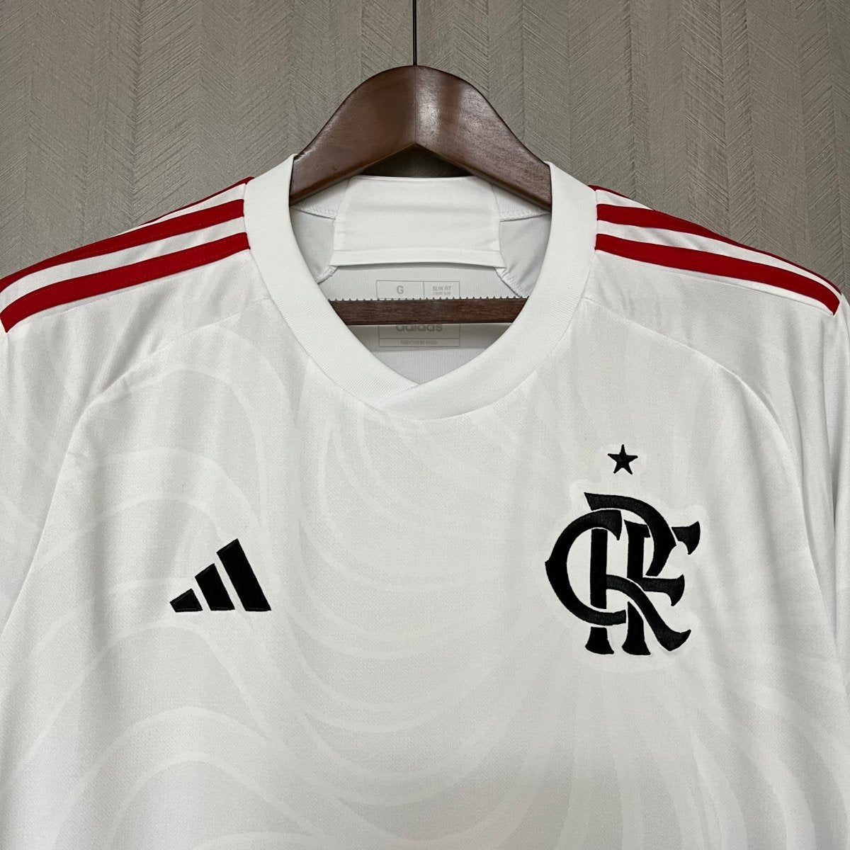 Camisa Flamengo II 24/25 s/n° Torcedor Adidas Masculina - Branco - Garcêz Sports