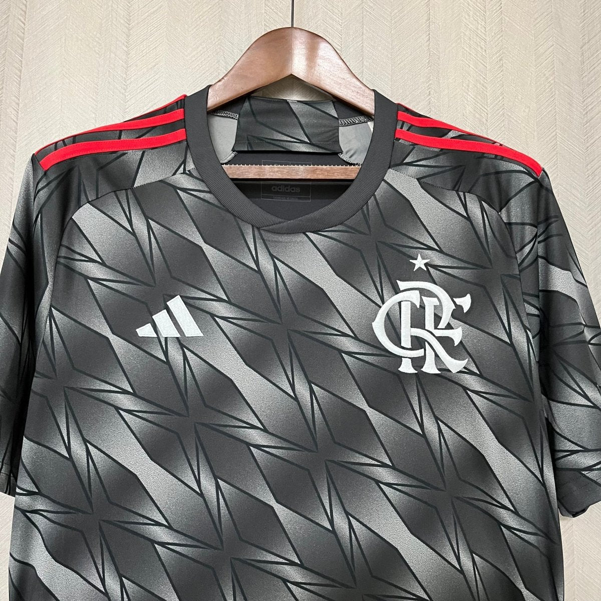 Camisa Flamengo III 24/25 Adidas Masculina - Cinza - Garcêz Sports