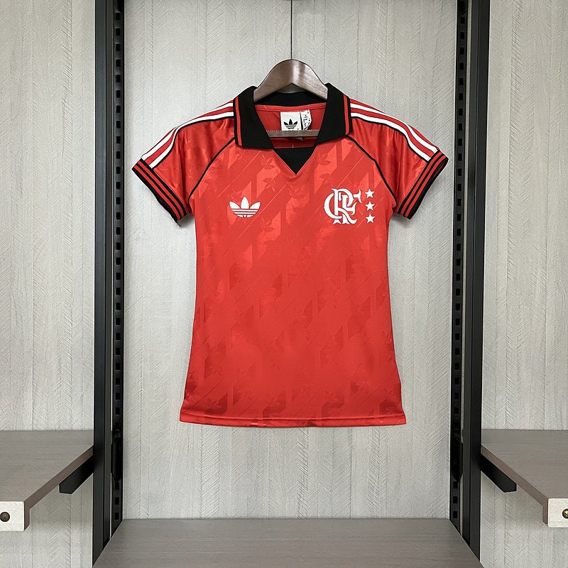 Camisa Flamengo Lifestyle 24/25 - Vermelho - (Feminina) - Garcêz Sports